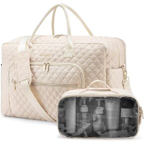 LOVEVOOK Travel Duffle Bag, Weekender Bag for Women with Toiletry Bag Carry on Overnight Bag with Laptop Compartment, Yoga Gym Bag with Wet Pocket Shoe Bag, Hospital Bag for Labor and Delivery