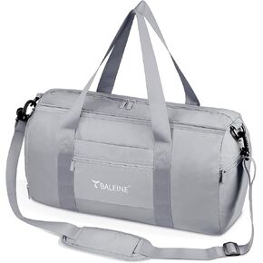 BALEINE Gym Duffel Bag for Women and Men, Small for Sports, Gyms and Weekend Getaway, Waterproof Dufflebag with Shoe and Wet Clothes Compartments, Lightweight Carryon Gymbag (Azure) in Kuwait