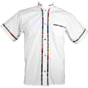 قمصان رجالية قصيرة الأكمام Guayabera مكسيكية مصنوعة في المكسيك، ألوان متعددة in Kuwait