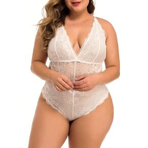XAKALAKA المرأة زائد حجم الدانتيل ارتداءها تيدي الملابس الداخلية قطعة واحدة بيبي دول كلوبوير S-XXXXL in Kuwait