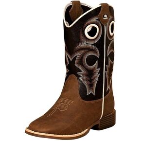 Double Barrel Toddler-Boys' Trace Zipper Cowboy Boot Square Toe in Saudi Arabia