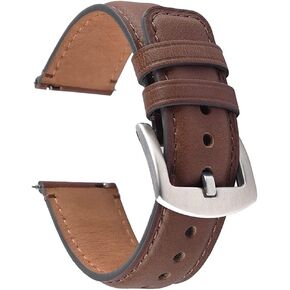 Fullmosa Watch Bands,18mm 20mm 22mm Quick Release Leather Watch Band Strap - Burnished Leather Watch Band Vintage Wristband