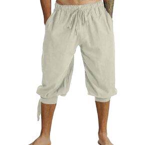 Colorful House Mens Pirate Pants Costume Adult Renaissance Pant Costume Clothes Medieval Viking Pants Cosplay Outfit