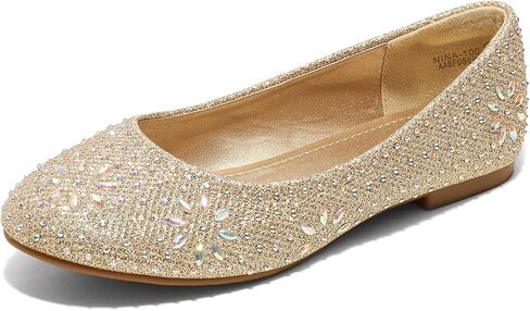 DREAM PAIRS Nina-100 أحذية رسمية للفتيات أحذية باليه كلاسيكية in Kuwait