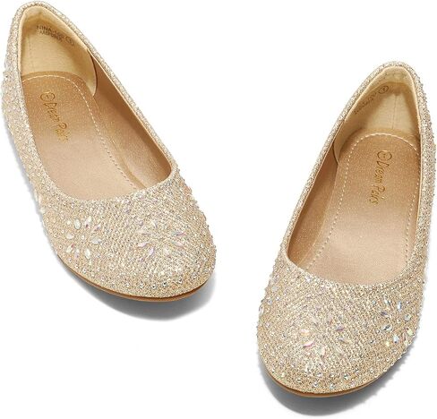 DREAM PAIRS Nina-100 أحذية رسمية للفتيات أحذية باليه كلاسيكية in Kuwait