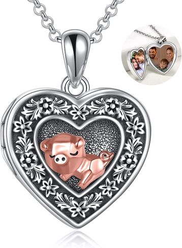 Pig Necklace S925 Sterling Silver Origami Pig Necklace for Women in Saudi Arabia