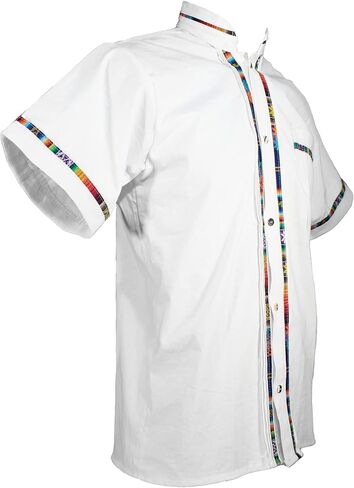 قمصان رجالية قصيرة الأكمام Guayabera مكسيكية مصنوعة في المكسيك، ألوان متعددة in Kuwait