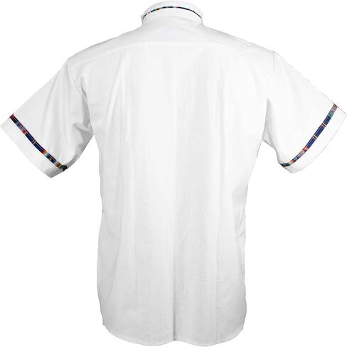 قمصان رجالية قصيرة الأكمام Guayabera مكسيكية مصنوعة في المكسيك، ألوان متعددة in Kuwait