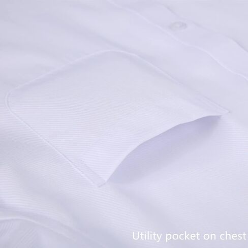 Long Sleeve Dress Shirts for Men - Regular-Fit Casual Button-Down Shirt with Pockets in Kuwait