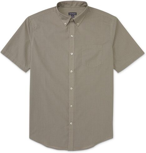 Van Heusen Men's Wrinkle Free Short Sleeve Button Down Check Shirt in Saudi Arabia