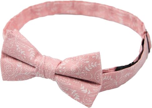 Jacob Alexander Boys' Banded Pre-Tied Floral Cotton Bow Tie in Kuwait