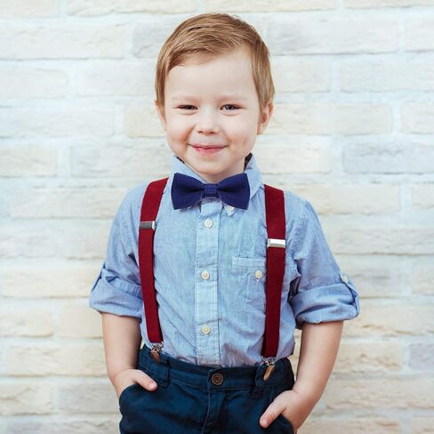 SATINIOR 8 Packs Toddler Bow Tie Adjustable Pre Tied Polka Dot Tie for Boys Kids Infants, 8 Colors in Saudi Arabia