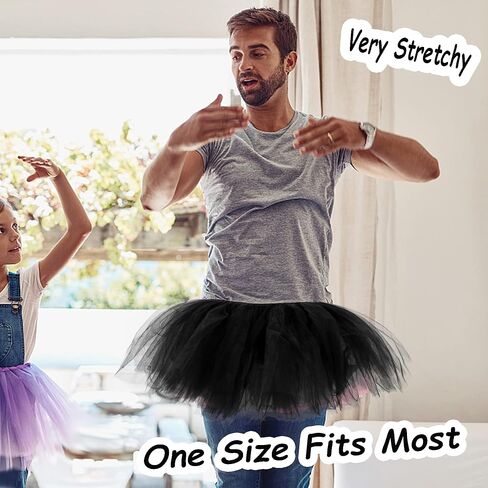3 Pack Women Teens Adult Tutu Skirt, 5 Layers Puffy Classic Tulle Tutus Skirts for Women Ballet Run Party Halloween Costume in Kuwait