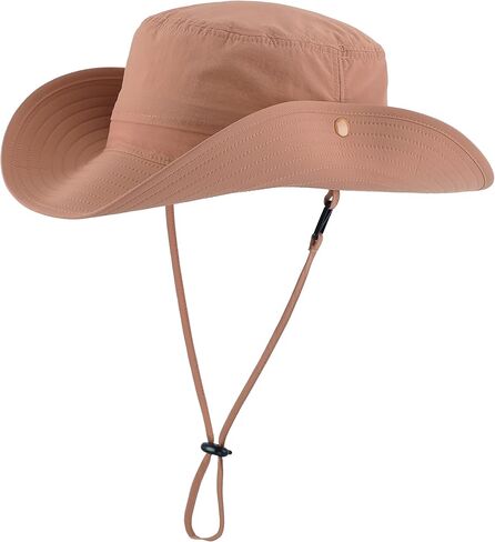 Connectyle Sun Hat for Men Women Outdoor UV Protection Safari Hat for Fishing Hiking Gardening Breathable Cowboy Hat UPF50 in Kuwait