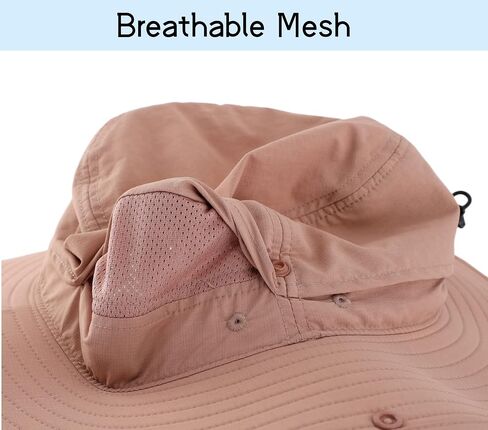 Connectyle Sun Hat for Men Women Outdoor UV Protection Safari Hat for Fishing Hiking Gardening Breathable Cowboy Hat UPF50 in Kuwait