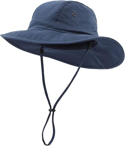 Home Prefer Summer UPF 50+ Men's Bucket Sun Hat Wide Brim Fishing Hat Safari Hat in Kuwait