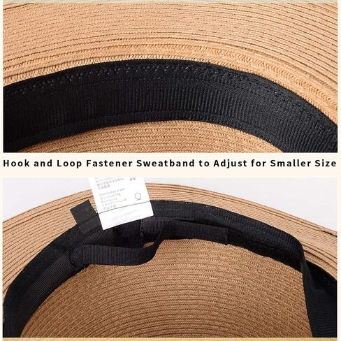 MAYLISACC قبعات للحماية من الشمس للرجال واسعة حافة بنما قبعة قبعة للشاطئ قبعات من القش للرجال حماية من الشمس طوي الرجال قبعات فيدورا UPF50 in Kuwait