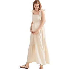 NOTHING FITS BUT Women’s Classic Nursing Momoka Dress, Soft Muslin Maternity Gown, Casual Floral Maternity Dress in Saudi Arabia