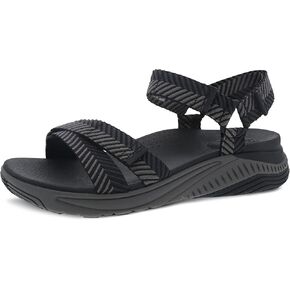 Dansko Racquel Fully Adjustable Sport Sandal for Women – Lightweight EVA Midsole and Rubber Outsole – Natural Arch Technology For Added Support – Hook and Loop Closures