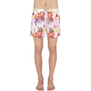 A|X ARMANI EXCHANGE Men's Standard White Collage Print Swim Trunk in Saudi Arabia