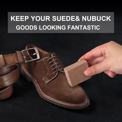 مجموعة تنظيف الاحذية من الجلد السويدي مع ممحاة. فرشاة مصنوعة من جلد الشمواه والنوباك رباعية الاتجاهات لمنتجات جلد الشمواه بشعيرات من النحاس والنايلون. مجموعة فرش بشعيرات لتنظيف الاحذية للعناية in Kuwait