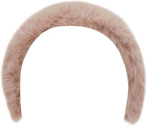 عصابة شعر Surell Faux Rex - إكسسوار أزياء رقيق - أغطية رأس فاخرة ناعمة - عصابة رأس غامضة من فرو الأرنب المزيف (رمادي فاتح) in Kuwait