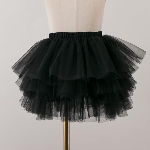 Girl's 6-Layered Tulle Fluffy Tutu Skirt Princess Dancing Petticoat Ballet Underskirt(2T-8T) in Kuwait