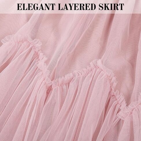 تنورة نسائية من التول عالية ومنخفضة غير متناظرة بطول ميدي تنورة من التول بخصر مطاطي وتنورة طويلة من التول بطبقة مزدوجة in Kuwait