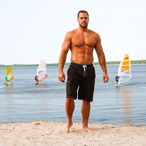 NORTY Mens Big Extended Size Swim Trunks - Mens Plus King Size Swimsuit Thru 5X in Saudi Arabia