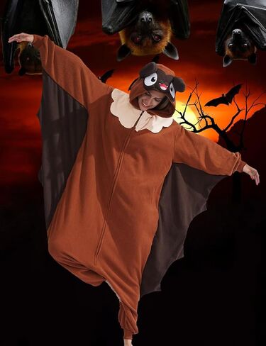 بدلة vavalad للبالغين منامة نيسيي على شكل حيوان زي الهالوين من قطعة واحدة للنساء والرجال in Kuwait