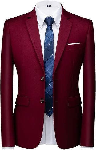 Mens 3 Piece Tuxedo Suits Slim Fit Casual Suit Blazer Two Button Wedding Prom Jackets Vest&Trousers in Kuwait