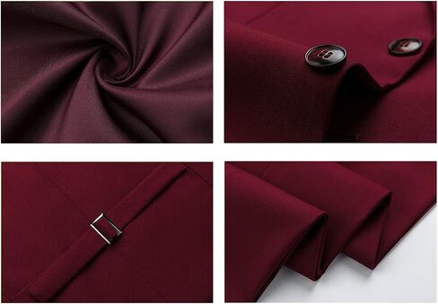 Mens 3 Piece Tuxedo Suits Slim Fit Casual Suit Blazer Two Button Wedding Prom Jackets Vest&Trousers in Kuwait