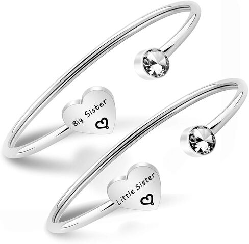 PLITI Big Sis Little Sis gifts Sister Bracelets for 2 Friendship Bracelets in Saudi Arabia