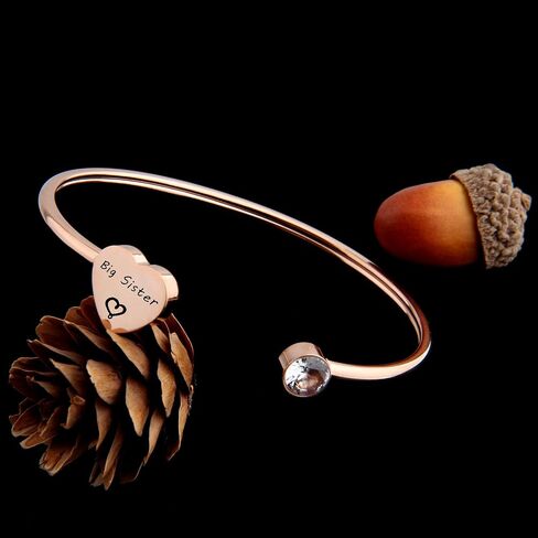 PLITI Big Sis Little Sis gifts Sister Bracelets for 2 Friendship Bracelets in Saudi Arabia