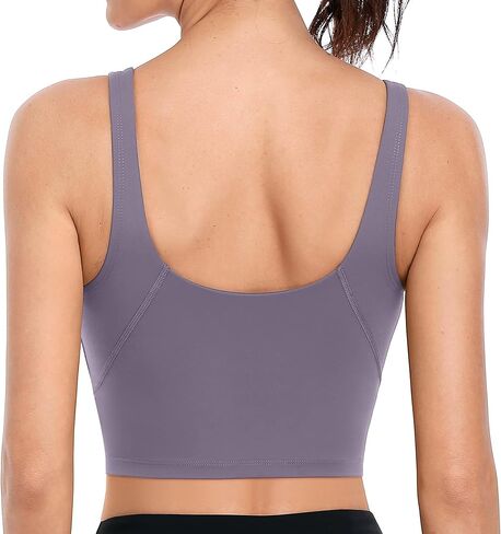 ATTRACO Workout Tops for Women Longline Sports Bras Medium Support Athletic Yoga Tank Top in Saudi Arabia