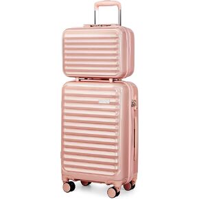 Coolife Luggage Suitcase expandable (only 28") ABS+PC Spinner suitcase with TSA Lock carry on 20 in 24in 28in