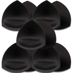 TAOHUA GARDEN 5 Pairs Bra Pads Inserts,Removable,Breathable, Air Cotton,Foam Sponge