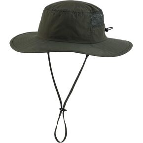 Home Prefer UPF50+ Mens Sun Hat Wide Brim Fishing Hat Breathable Mesh Bucket Hat
