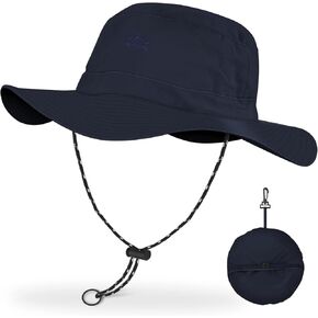 BROTOU Sun Hats for Women/Men, UPF 50+ Wide Brim Bucket Hat, Waterproof and Foldable Boonie Hat with UV Protection