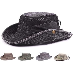Obling Sun Hat for Men Women, Fishing Hat UPF 50 Wide Brim Bucket Hat Safari Boonie Hat in Kuwait