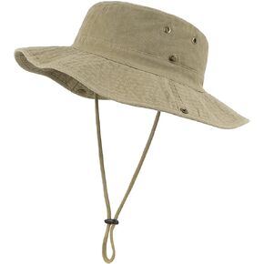 Zylioo XXL Boonie Hat for Big Heads, Wide Brim Sun Hat with Chin Strap in Kuwait