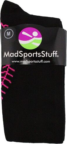 جوارب MadSportsStuff Softball مع غرز - للفتيات والنساء - بطول الركبة in Kuwait