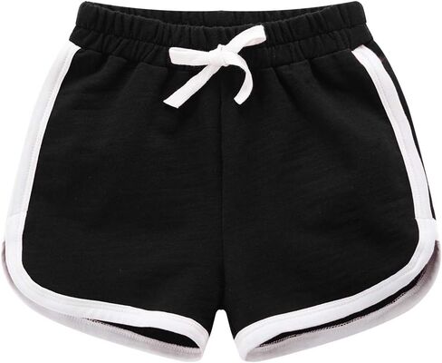 3 Pack Little Big Girls Running Athletic Cotton Shorts Toddler Kids Workout Dance Dolphin Short in Kuwait