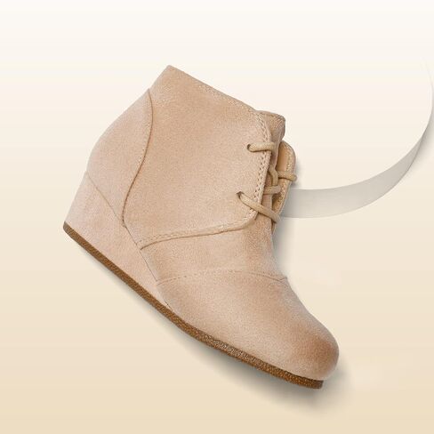 أحذية DREAM PAIRS للفتيات بكعب عريض منخفض وسحاب جانبي أحذية طويلة للكاحل للأطفال الصغار/الأطفال الصغار/الأطفال الكبار in Kuwait