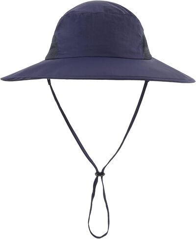 Home Prefer Outdoor Mens UPF50+ Sun Hat Wide Brim Fishing Hat with Neck Flap in Kuwait