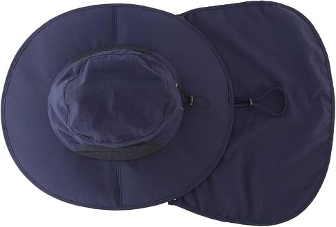 Home Prefer Outdoor Mens UPF50+ Sun Hat Wide Brim Fishing Hat with Neck Flap in Kuwait