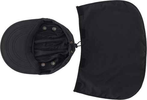 Connectyle Mens UV Sun Protection Cap Safari Hike Cap with Neck Flap Fishing Hat in Kuwait