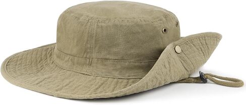 Zylioo XXL Boonie Hat for Big Heads, Wide Brim Sun Hat with Chin Strap in Kuwait