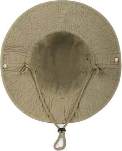 Zylioo XXL Boonie Hat for Big Heads, Wide Brim Sun Hat with Chin Strap in Kuwait