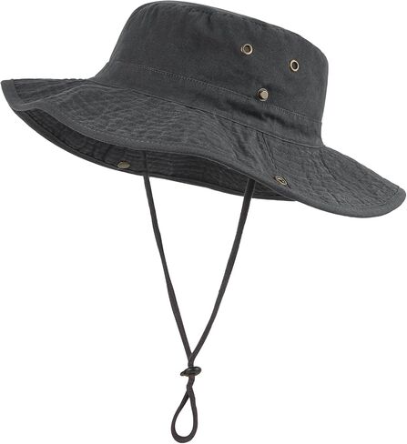 Zylioo XXL Boonie Hat for Big Heads, Wide Brim Sun Hat with Chin Strap in Kuwait